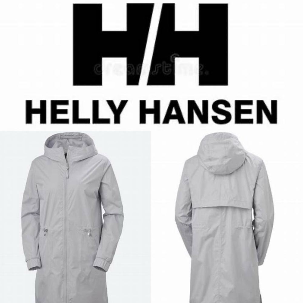 NWT SZ M HELLY HANSEN Gray Hooded Jacket